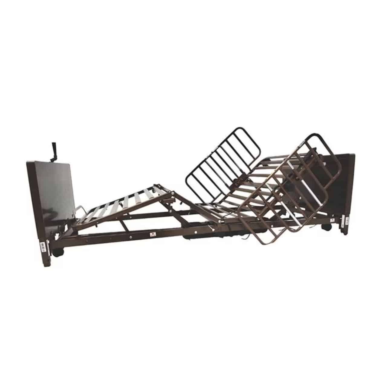 Full-Electric Standard & Low Homecare Bed with Half Side Rails - Abby ...